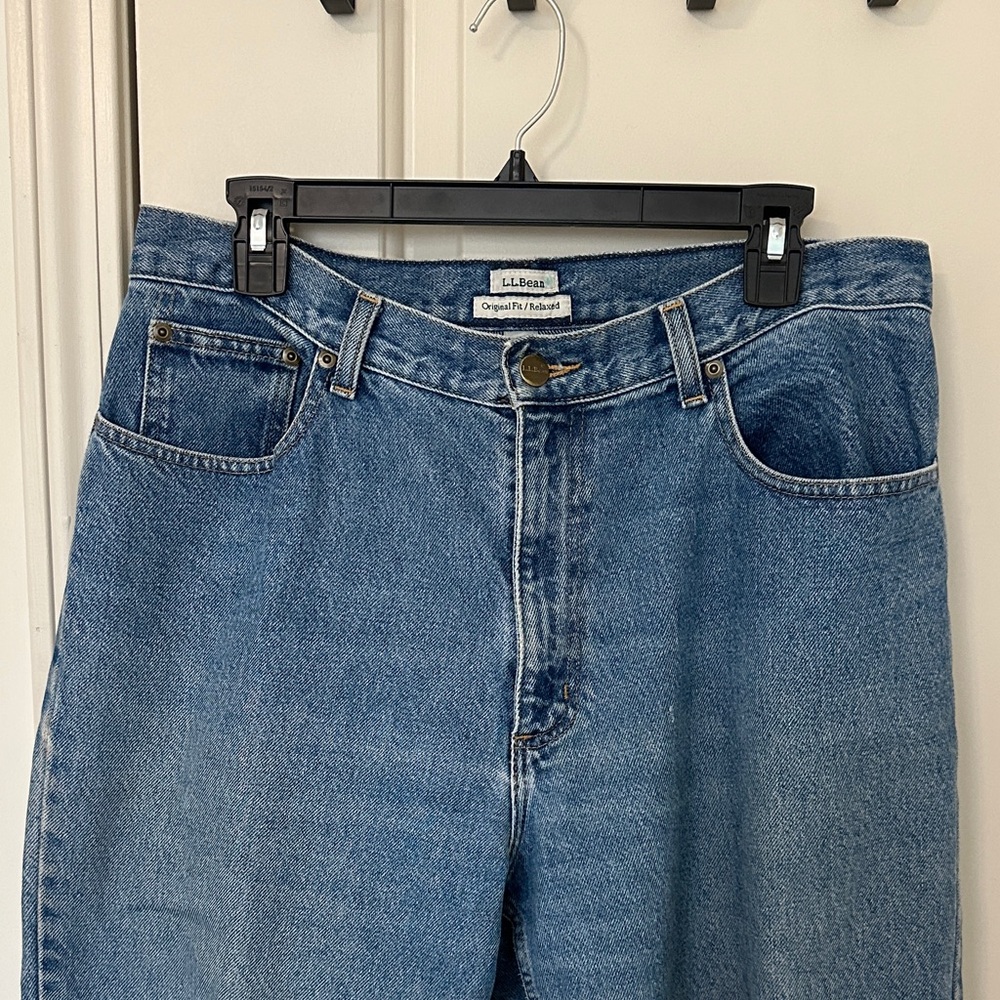 Vintage L.L. Bean Women's Ankle Jeans in Classic Blue